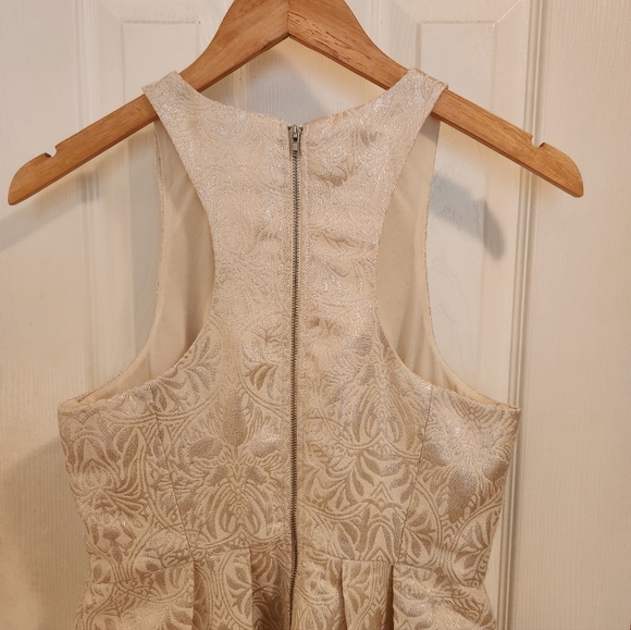 Gianni Bini -- White Brocade Cocktail Dress - Picture 12 of 12